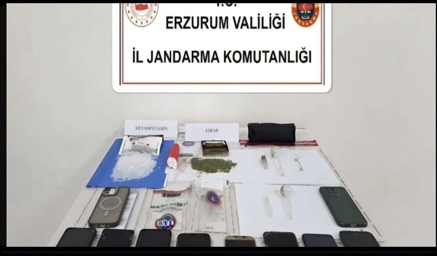 Erzurum merkezli uyuşturucu operasyonu: 7 tutuklama