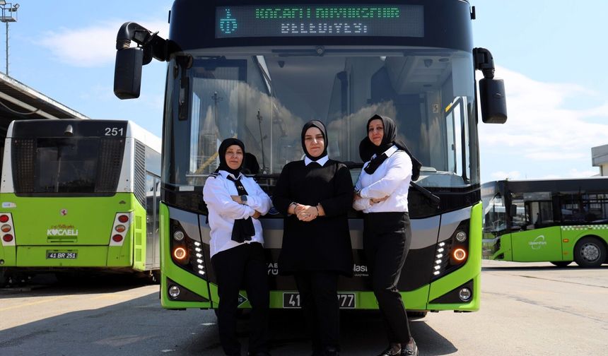 Kocaeli’de ulaşıma “anne eli” değdi