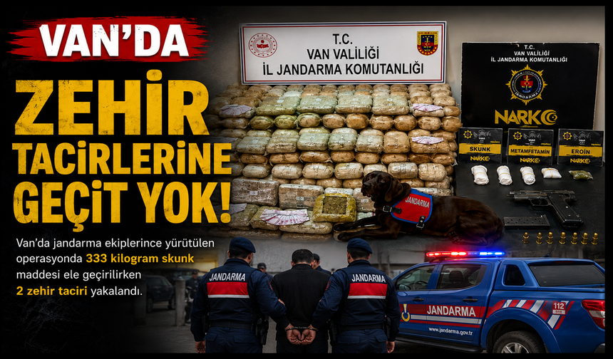 Van’da 333 Kilo Skunk Ele Geçirildi: 2 Şüpheli Yakalandı