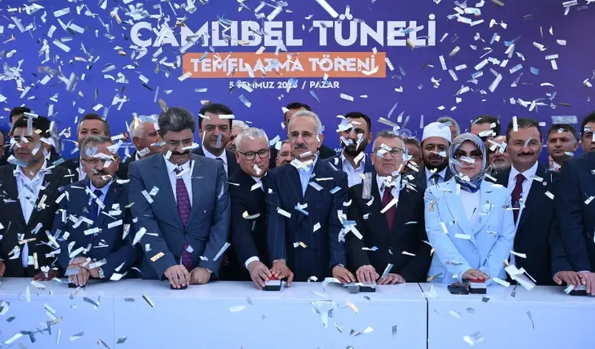 Sivas ile Tokat arasını bağlayacak  Çamlıbel Tüneli’nin temeli atıldı