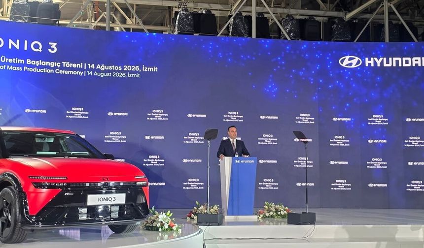 Bakan Kacır İzmit’te düğmeye bastı! IONIQ 3 üretimi başladı
