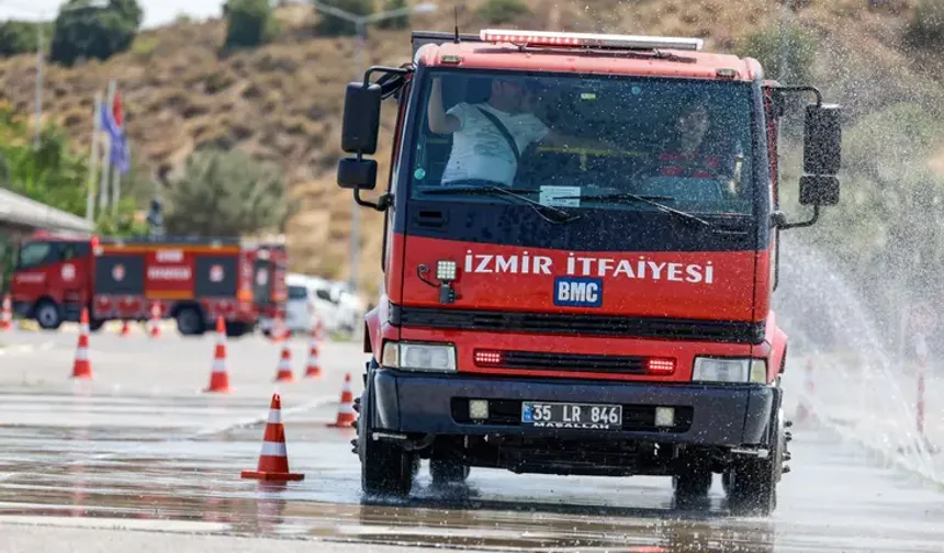 İtfaiyecilere zorlu eğitim!
