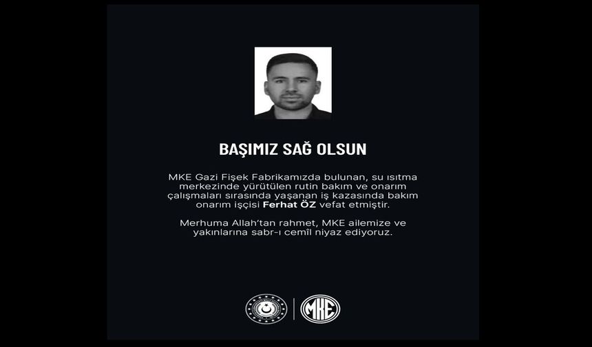MKE Gazi Fişek Fabrikası’nda İş Kazası: 1 İşçi Hayatını Kaybetti, 3 Yaralı