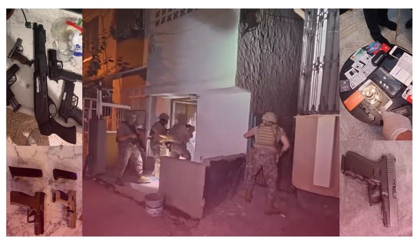 Adana’da “Şimşekler” suç örgütüne operasyon: 64 şüpheli gözaltında
