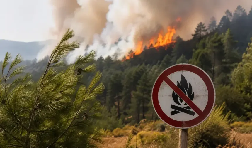 Antalya’da ormanlık alana yakın bölgede yangın çıktı