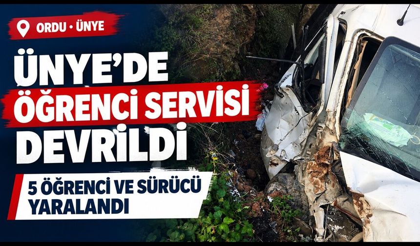 Ordu’da Yürekleri Ağza Getiren Kaza: Öğrenciler Araçta Sıkıştı