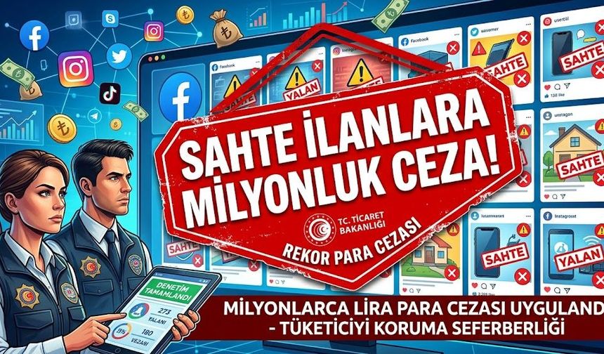 Sosyal medyada sahte ilanlara milyonluk ceza!