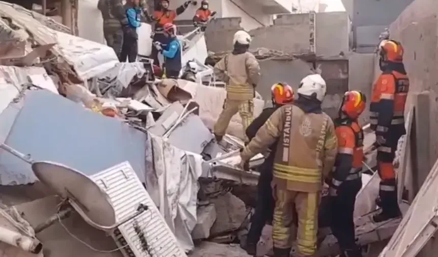 Maltepe’de 7 katlı binanın alt 3 katında çökme! Kurtarma çalışmaları sürüyor