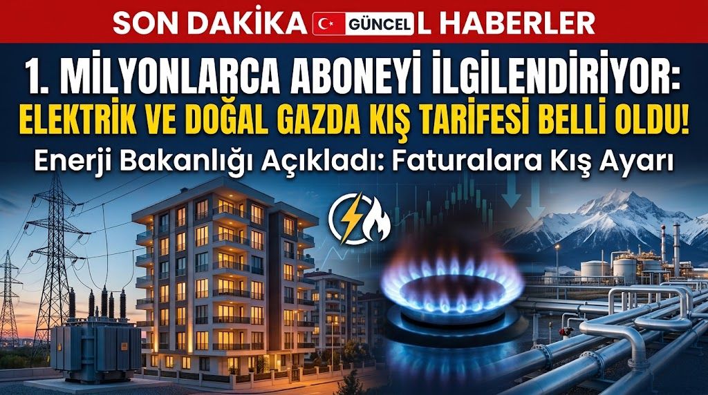 Milyonlarca Aboneyi İlgilendiriyor: Elektrik ve Doğal Gazda Kış Tarifesi Belli Oldu!